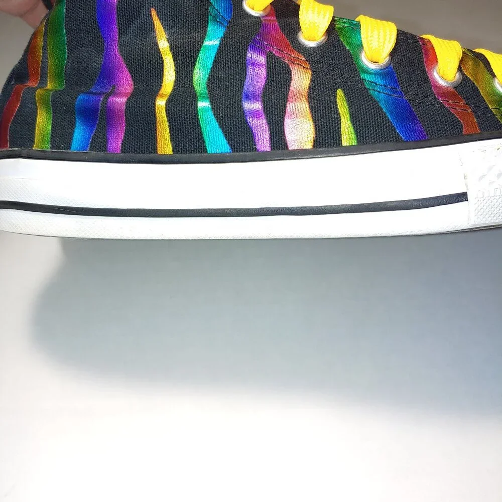 Converse Chuck Taylor Archive Zebra Canvas High Top Size 5.5 Junior/Unis…